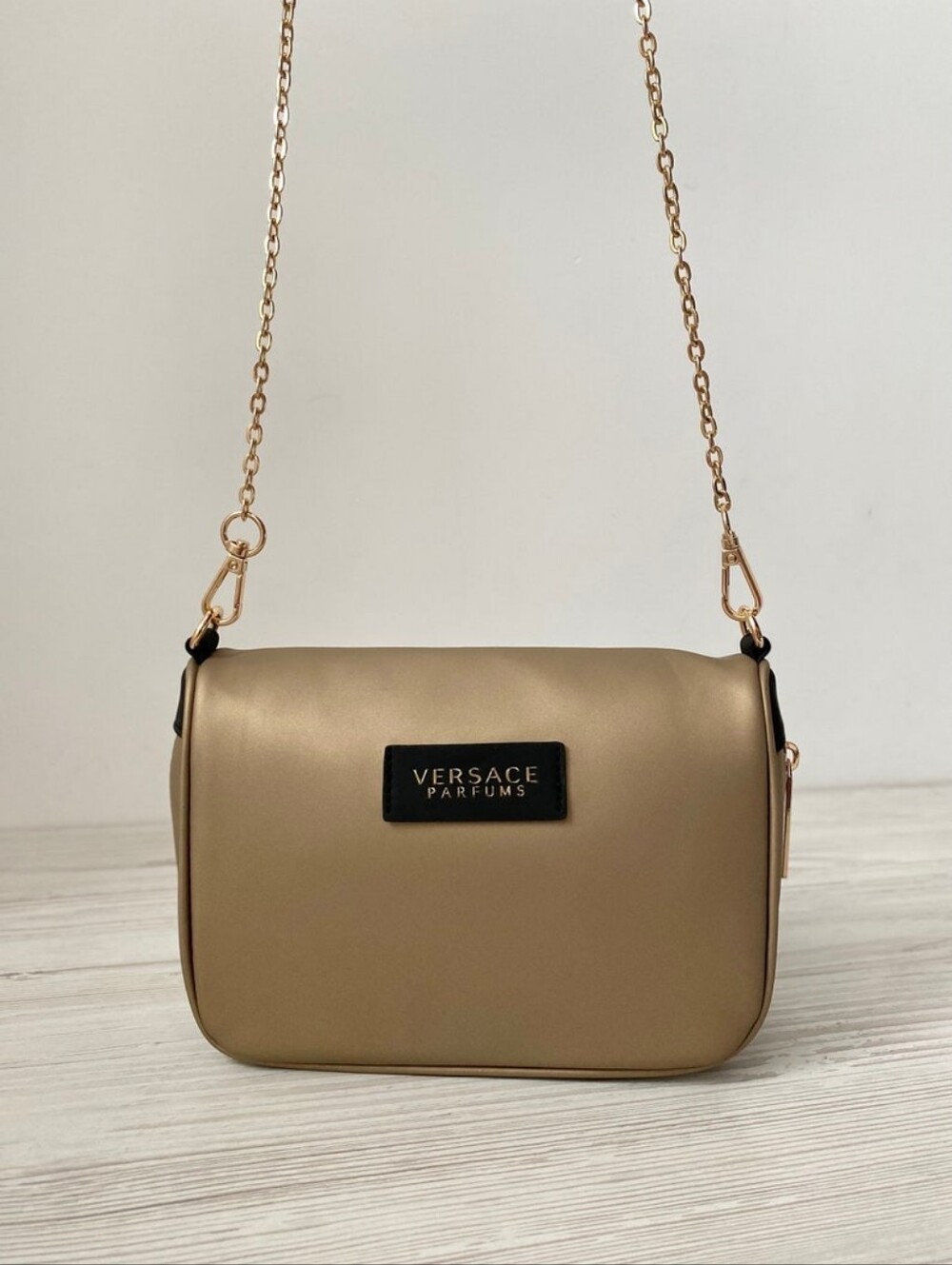 Versace Parfums Crossbody Bag Gold color New Luxury